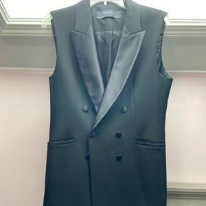 Zara Women’s Long Black Vest